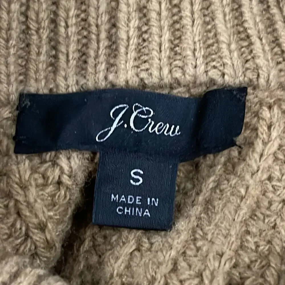 J. Crew Wool Blend Azra Cable Knit Pullover Sweater Size Small
